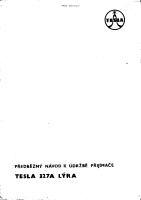 Tesla 327 - Navod k udrzbe 